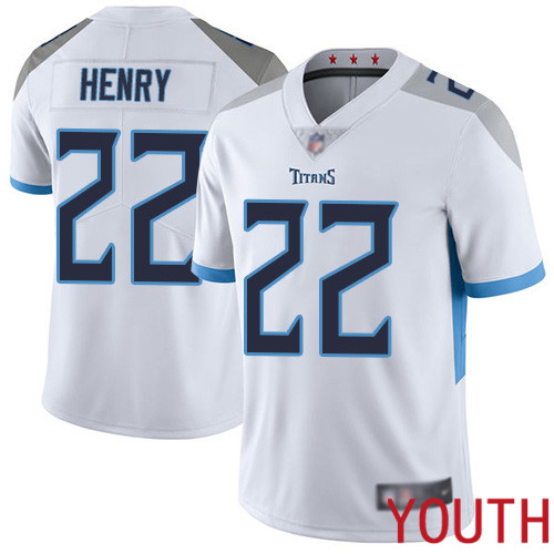 Tennessee Titans Limited White Youth Derrick Henry Road Jersey NFL Football 22 Vapor Untouchable